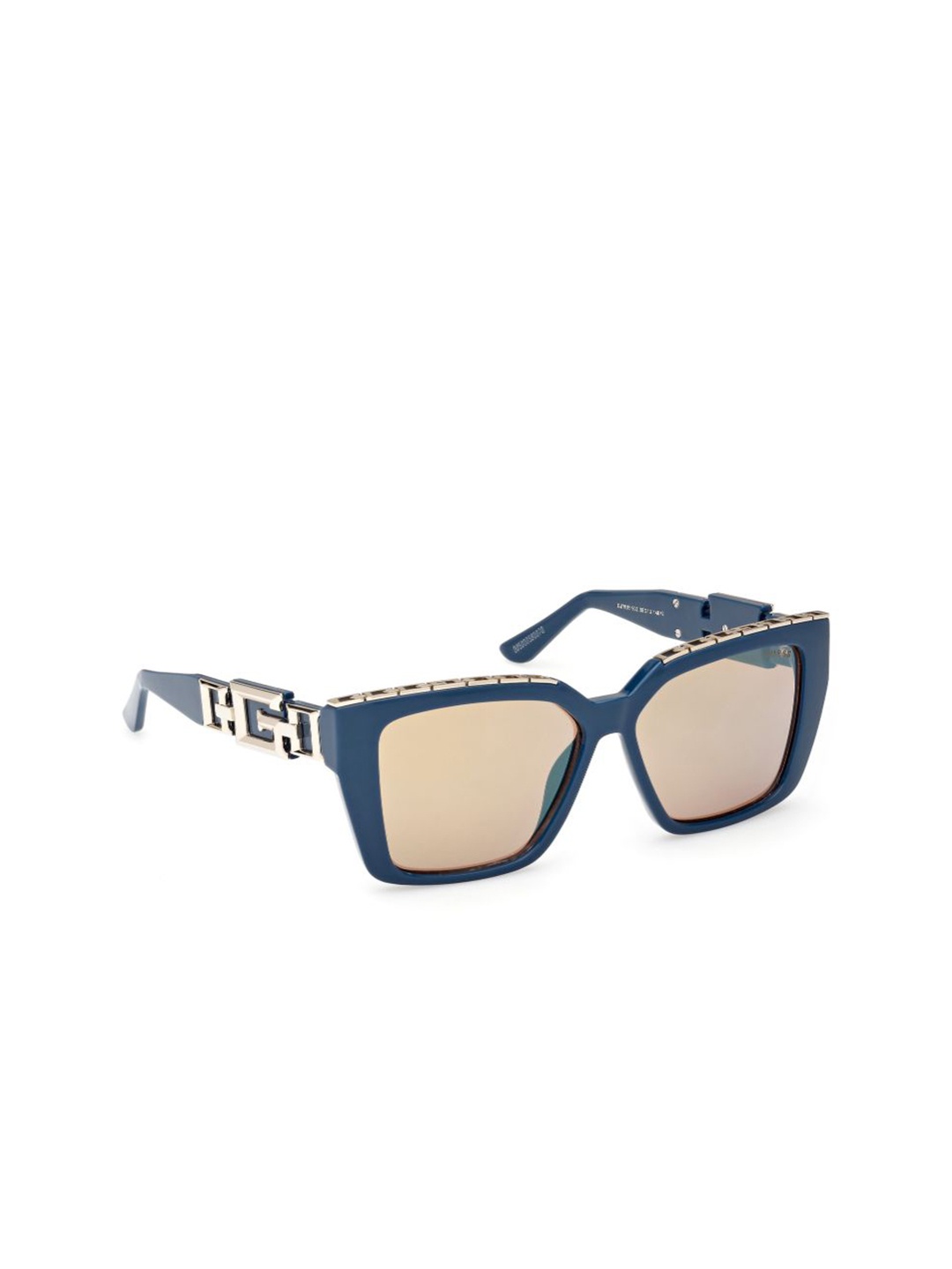 

GUESS Women Square Sunglasses with UV Protected Lens, Brown