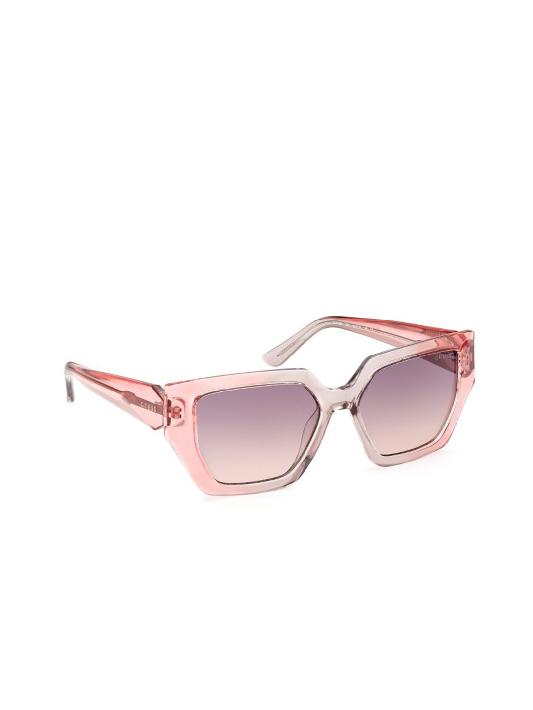 

GUESS Women Oversized Sunglasses with UV Protected Lens, Purple
