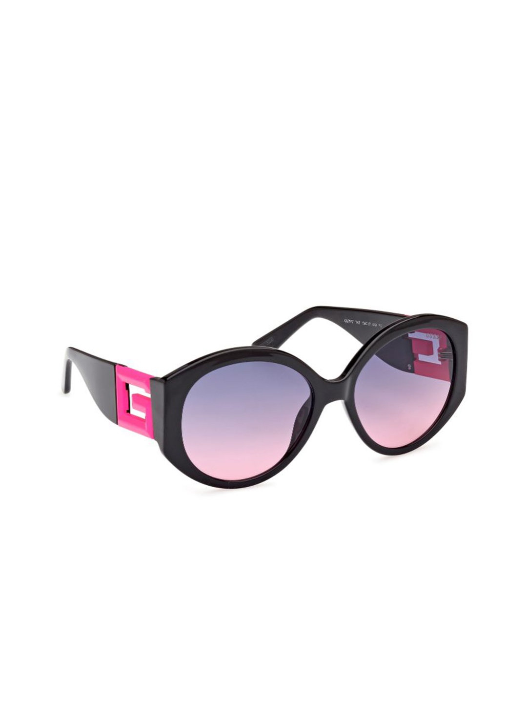 

GUESS Women Oval Sunglasses with UV Protected Lens, Pink