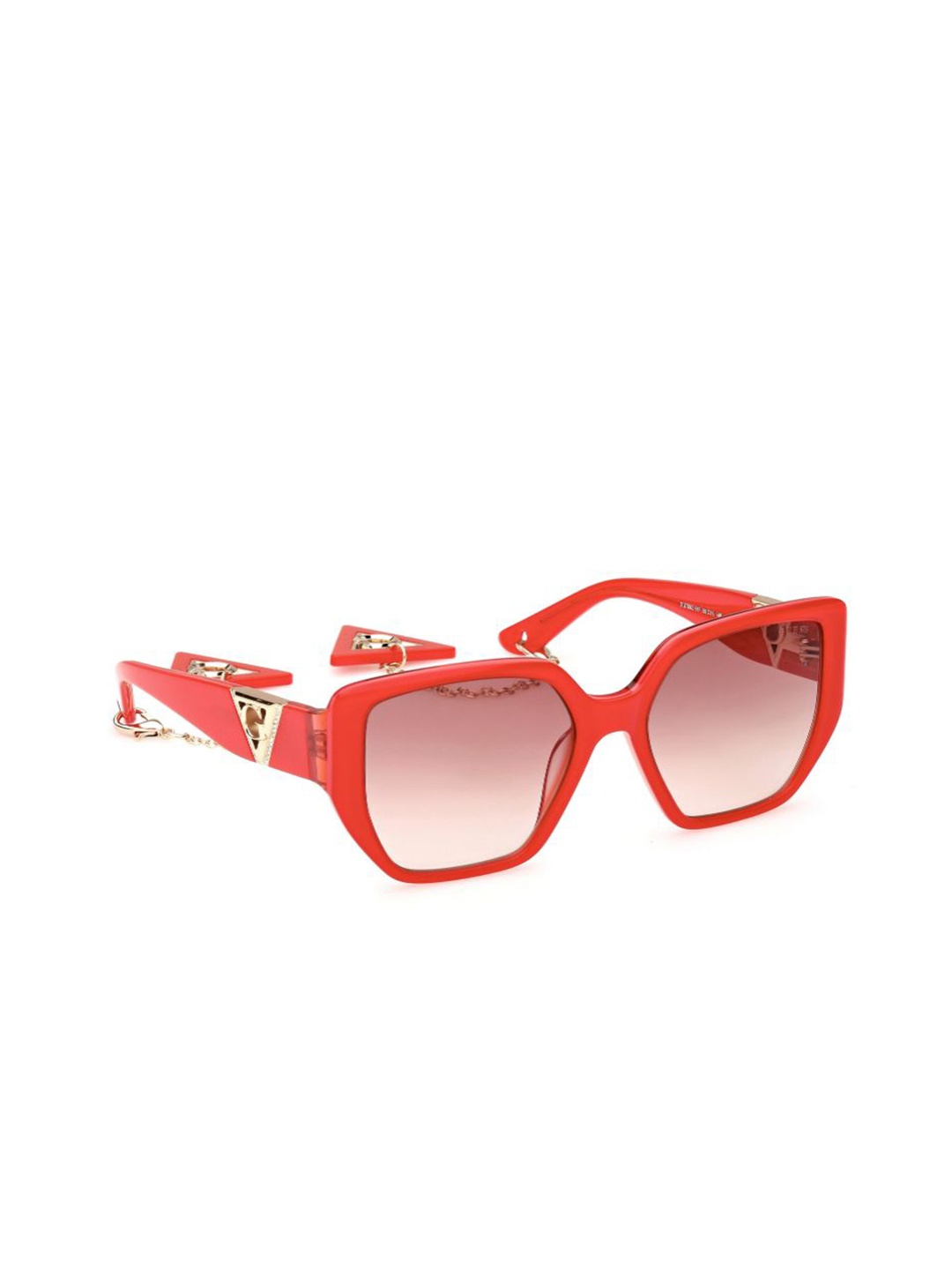 

GUESS Women Square Sunglasses with UV Protected Lens, Brown
