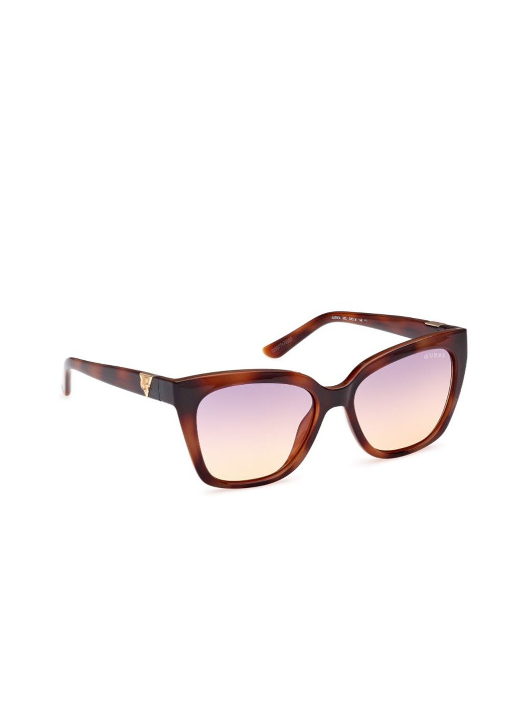 

GUESS Women Square Sunglasses with UV Protected Lens, Brown