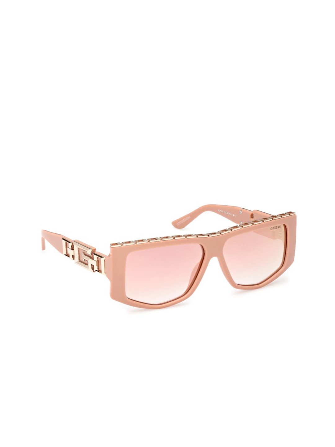 

GUESS Women Oversized Sunglasses with UV Protected Lens, Pink