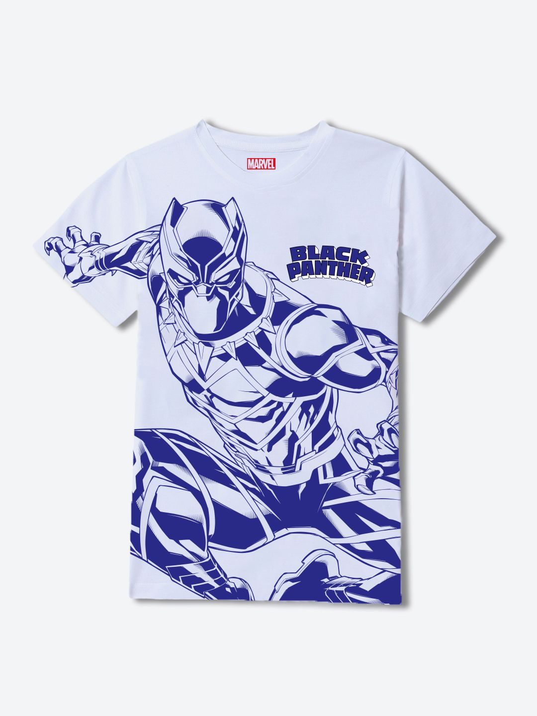 

YK Marvel Boys Printed Pockets T-shirt, White