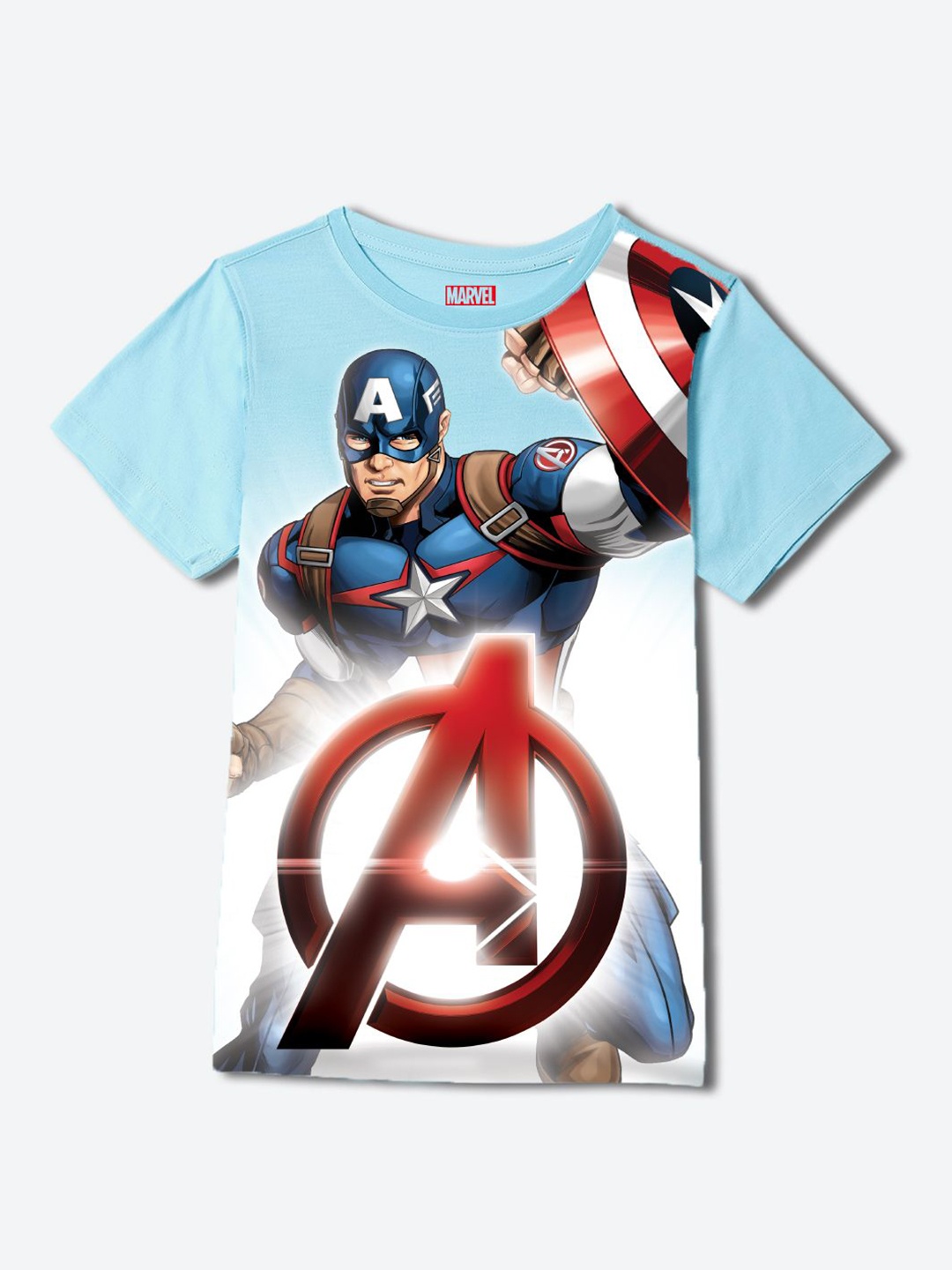 

YK Marvel Boys Printed Pockets T-shirt, Blue