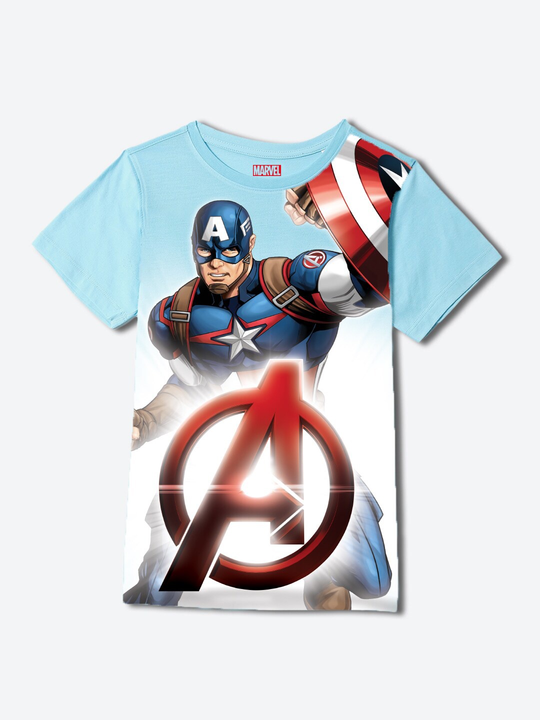 

YK Marvel Boys Printed Pockets T-shirt, Blue