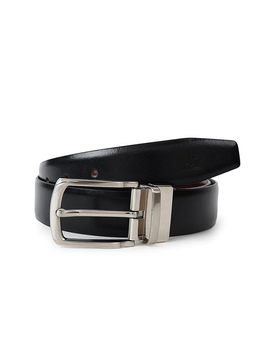 

CIMONI Men Solid Tang Leather Reversible Formal Belt, Black