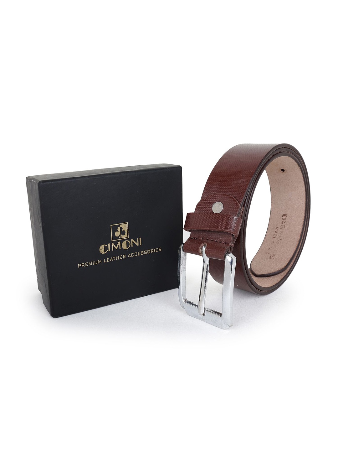 

CIMONI Men Leather Belt, Brown