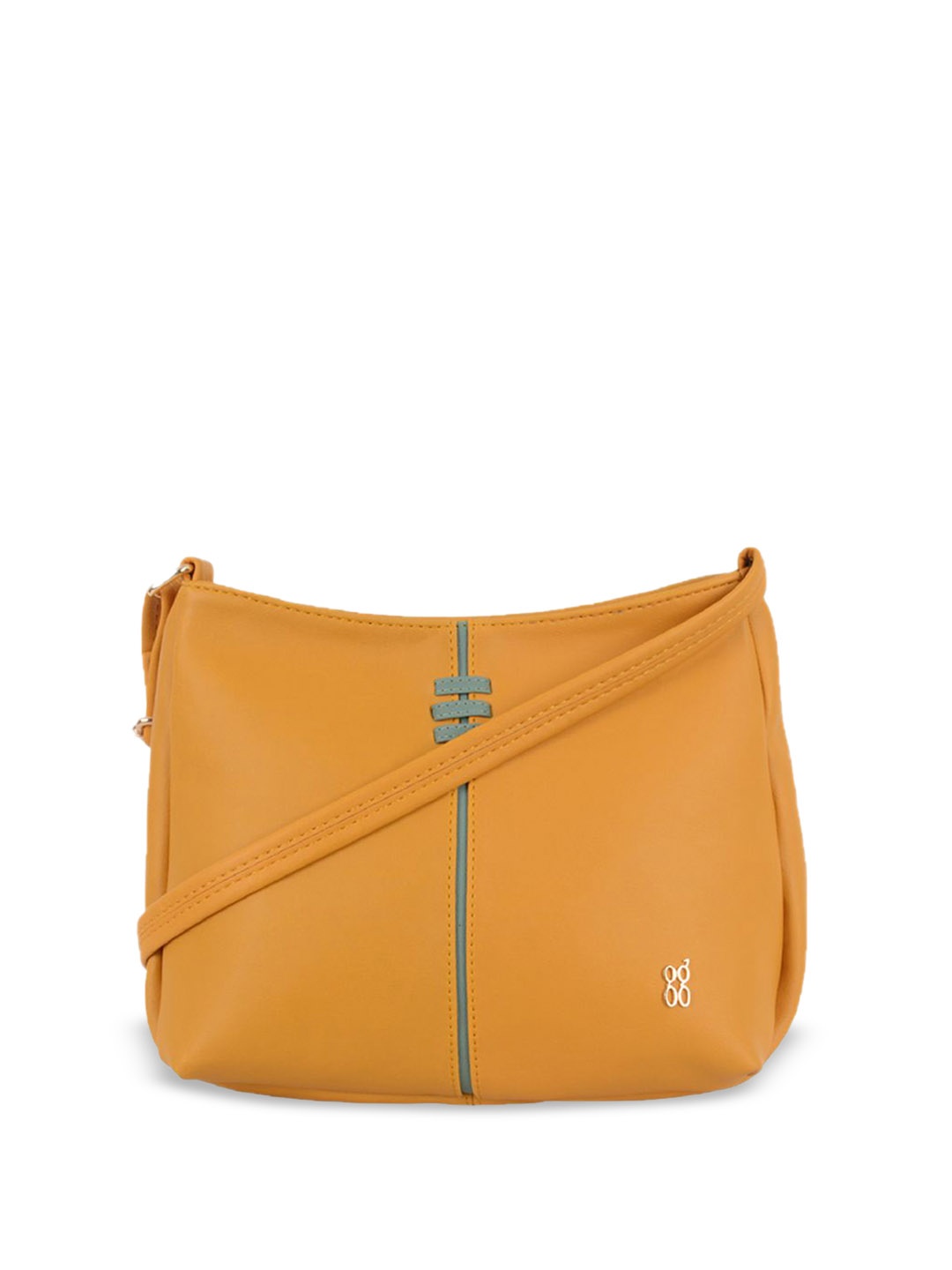 

Baggit PU Structured Sling Bag, Yellow