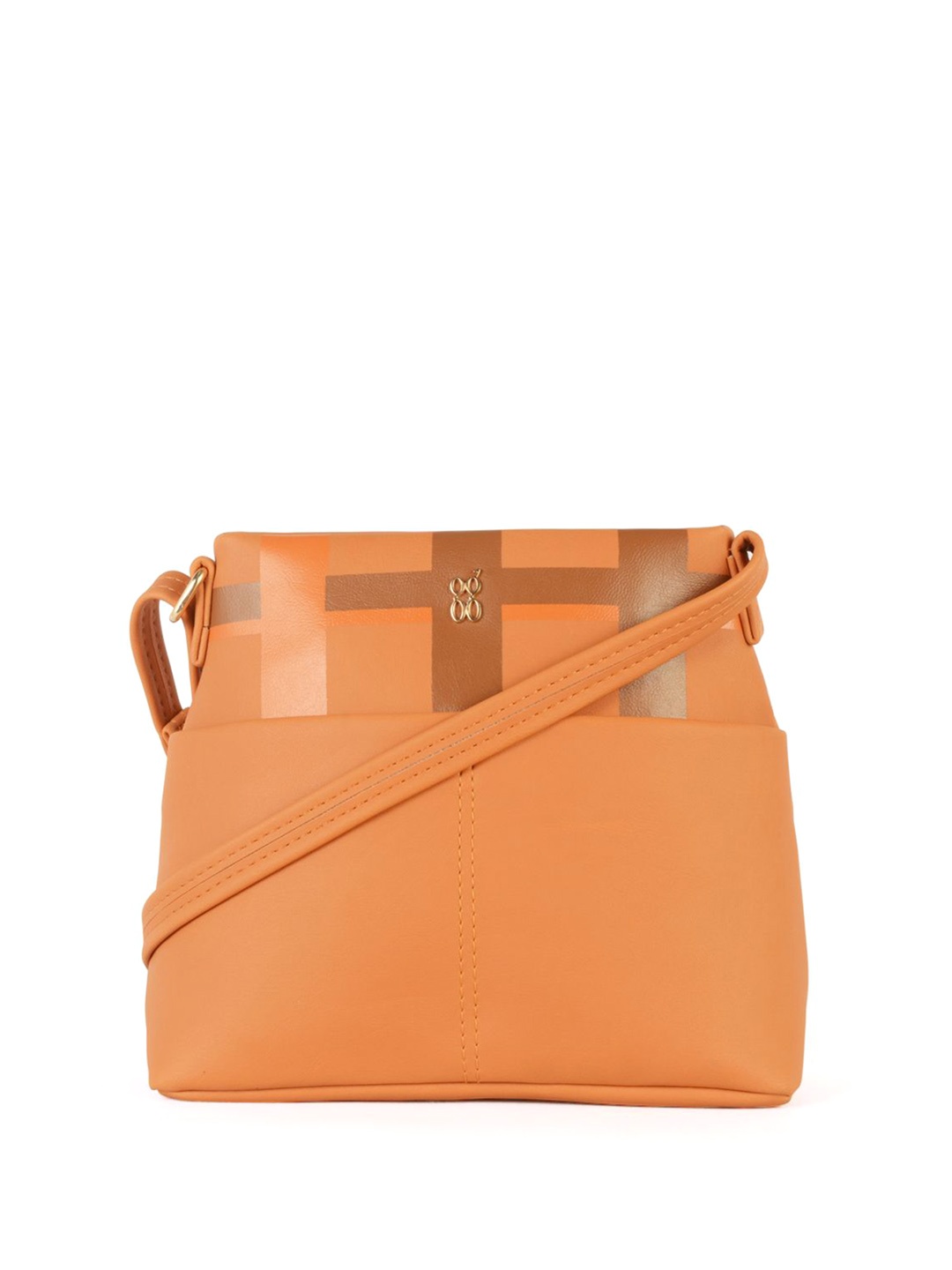

Baggit PU Structured Sling Bag, Yellow