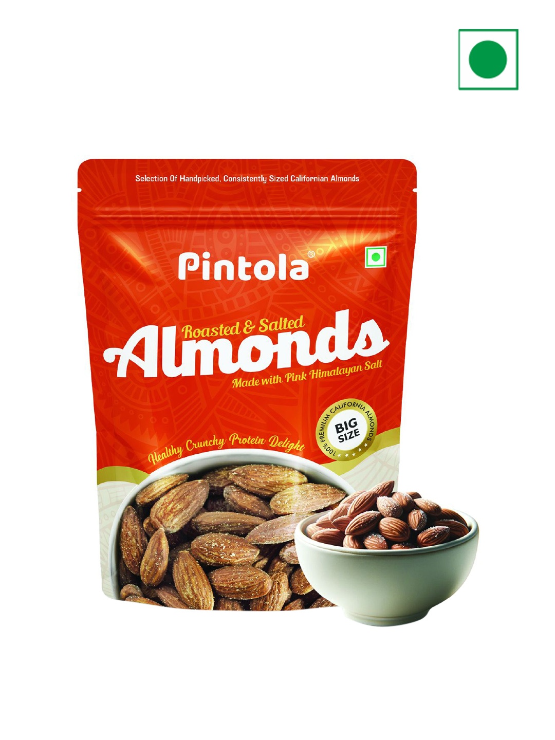 

Pintola Roasted & Salted Almonds 200g, Orange