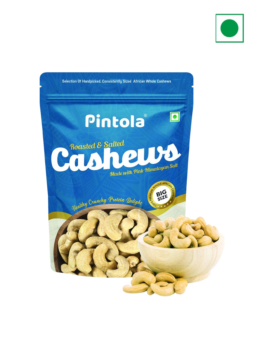 

Pintola Roasted & Salted Cashews 200g, Blue