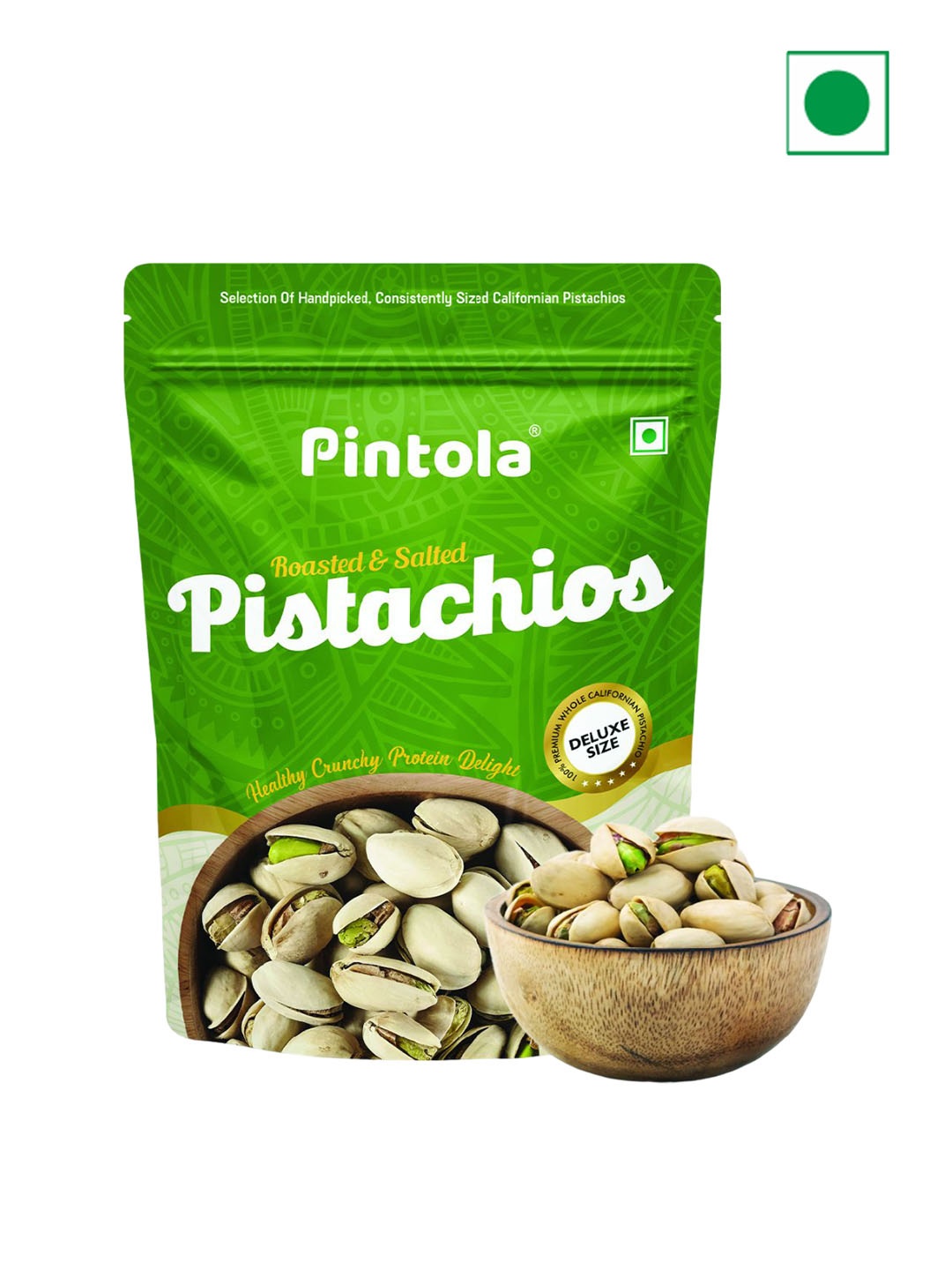 

Pintola Roasted & Salted Pistachios Inshell 200g, Green