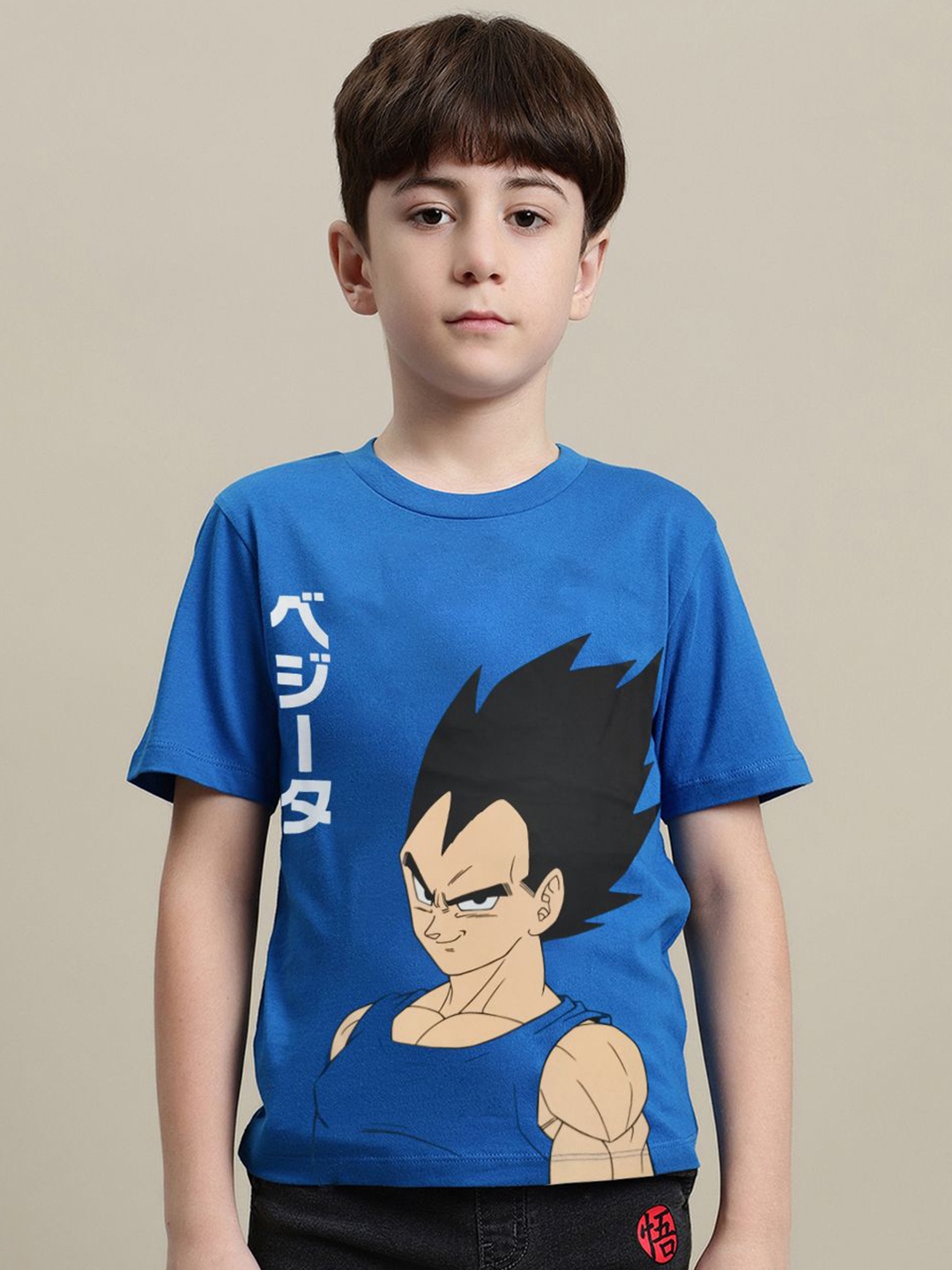 

Kids Ville Boys Dragon Ball Z Printed Pure Cotton T-Shirt, Blue