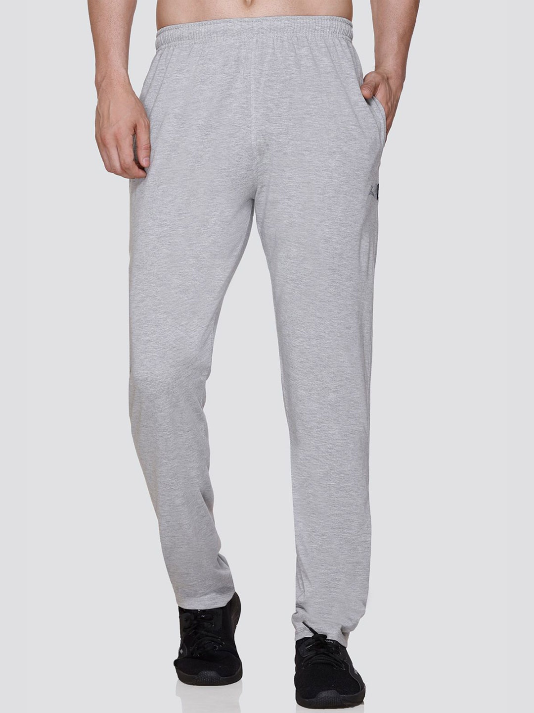 

ZEFFIT Men Mid Rise Track Pants, Grey