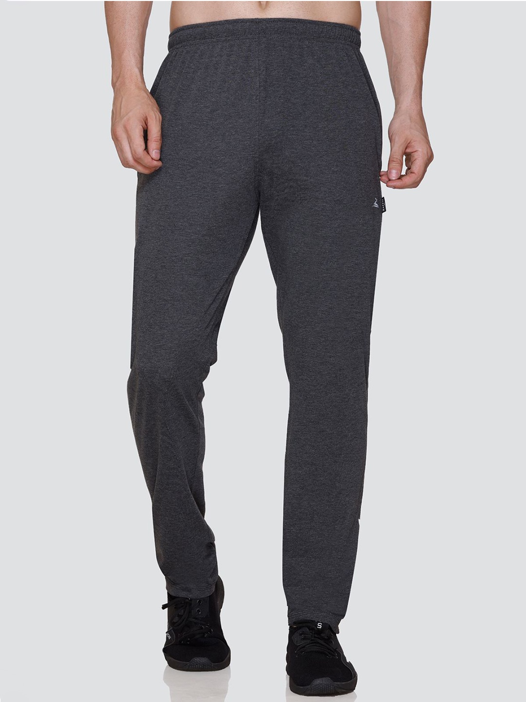 

ZEFFIT Men Mid Rise Track Pants, Charcoal