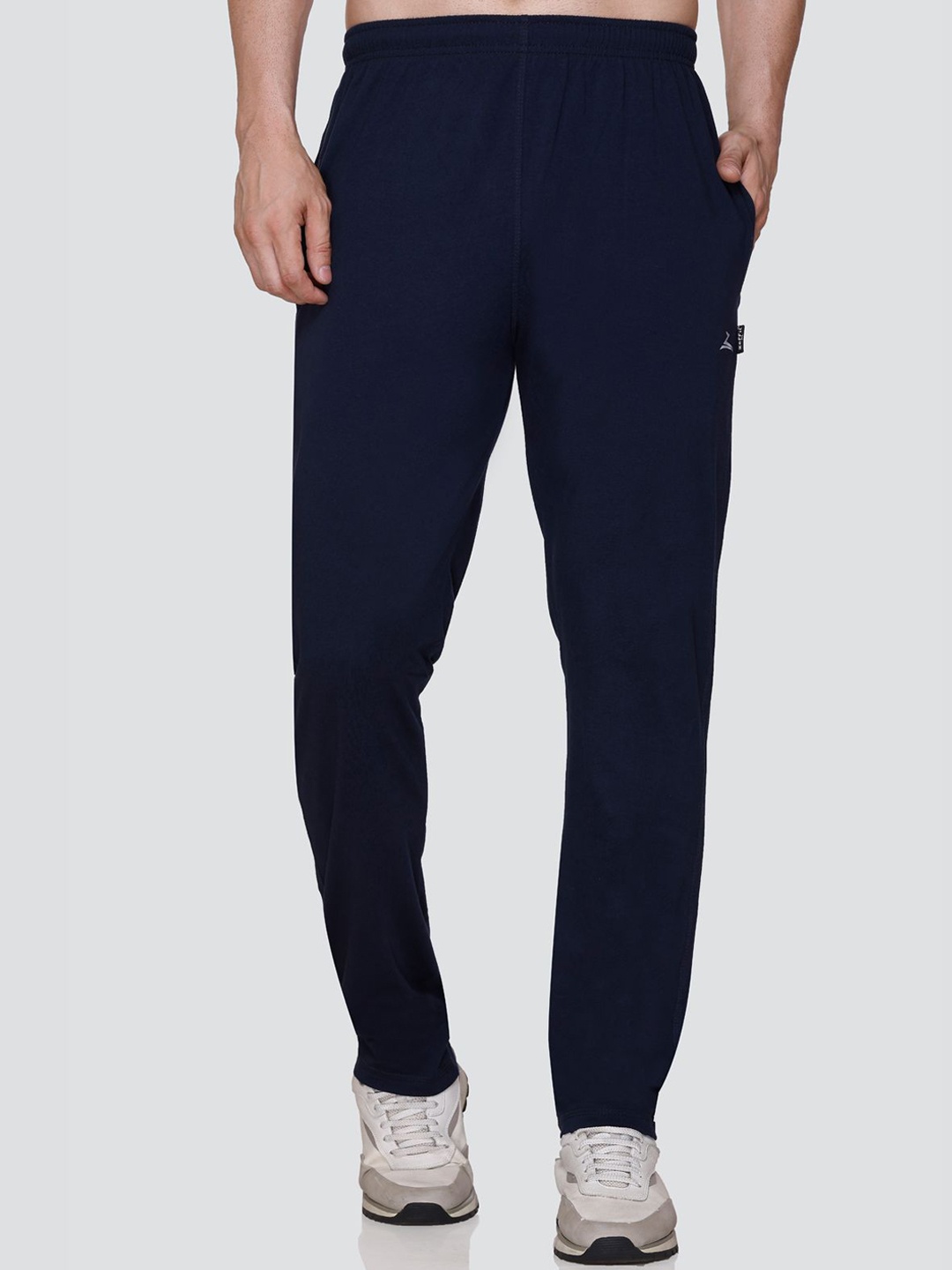 

ZEFFIT Men Mid Rise Track Pants, Navy blue