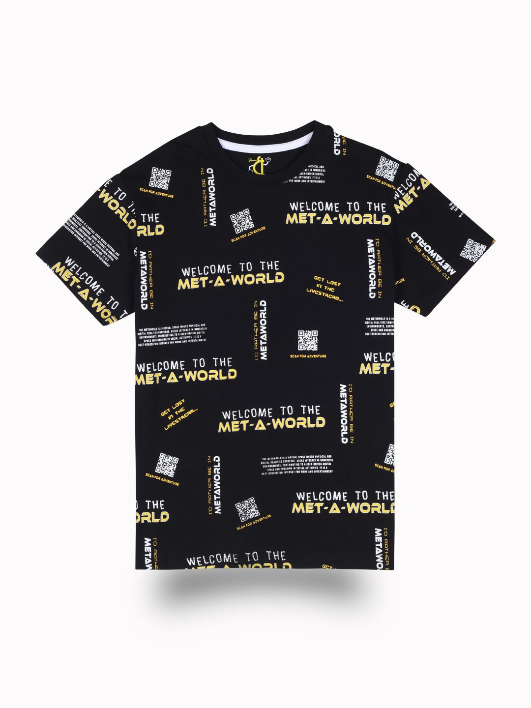 

Gini and Jony Boys Printed T-shirt, Black