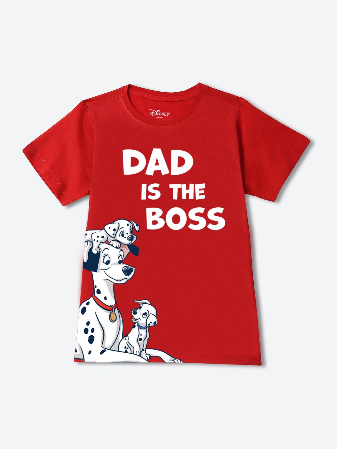 

YK Disney Boys Typography Printed Applique T-shirt, Red
