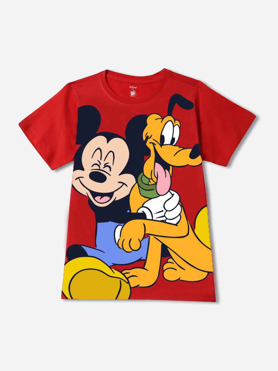 

YK Disney Boys Printed Applique T-shirt, Red