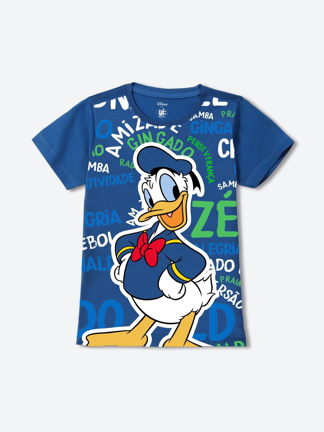 

YK Disney Boys Printed Raw Edge T-shirt, Blue
