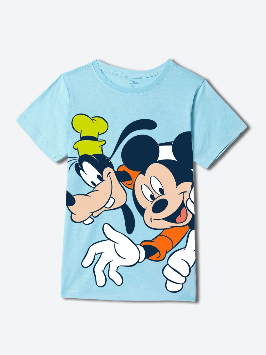 

YK Disney Boys Printed Raw Edge T-shirt, Blue