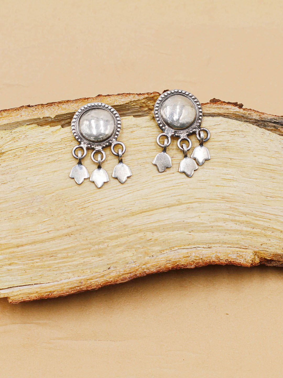 

SANGEETA BOOCHRA Circular Drop Earrings, Silver