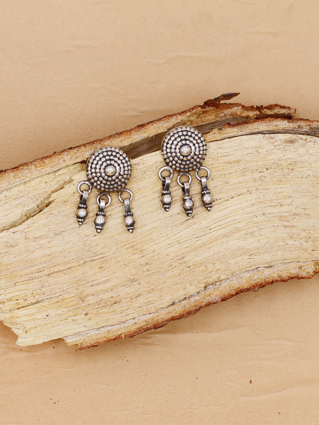

SANGEETA BOOCHRA Circular Studs Earrings, Silver