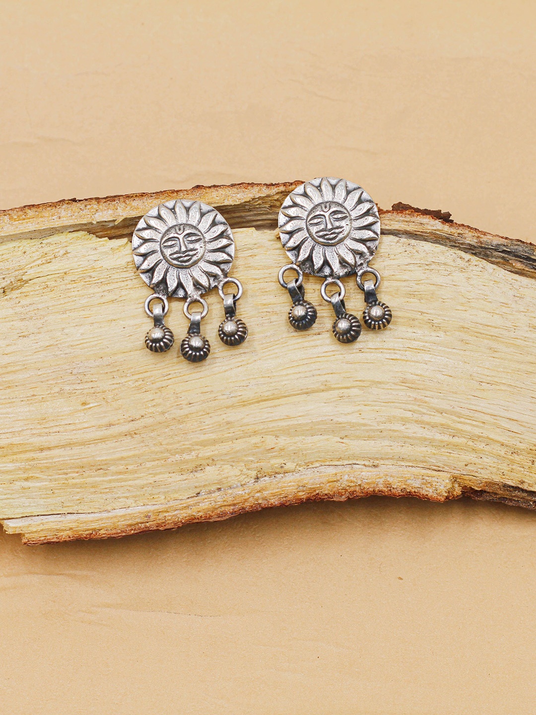 

SANGEETA BOOCHRA Circular Drop Earrings, Silver