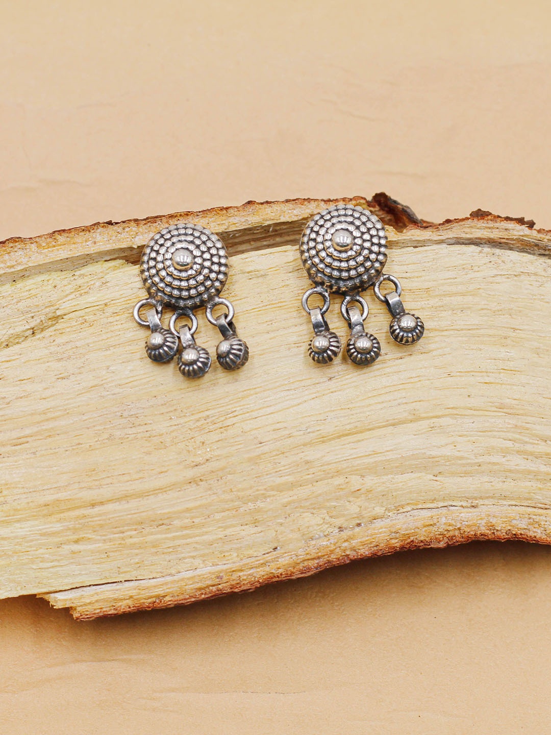 

SANGEETA BOOCHRA Circular Drop Earrings, Silver