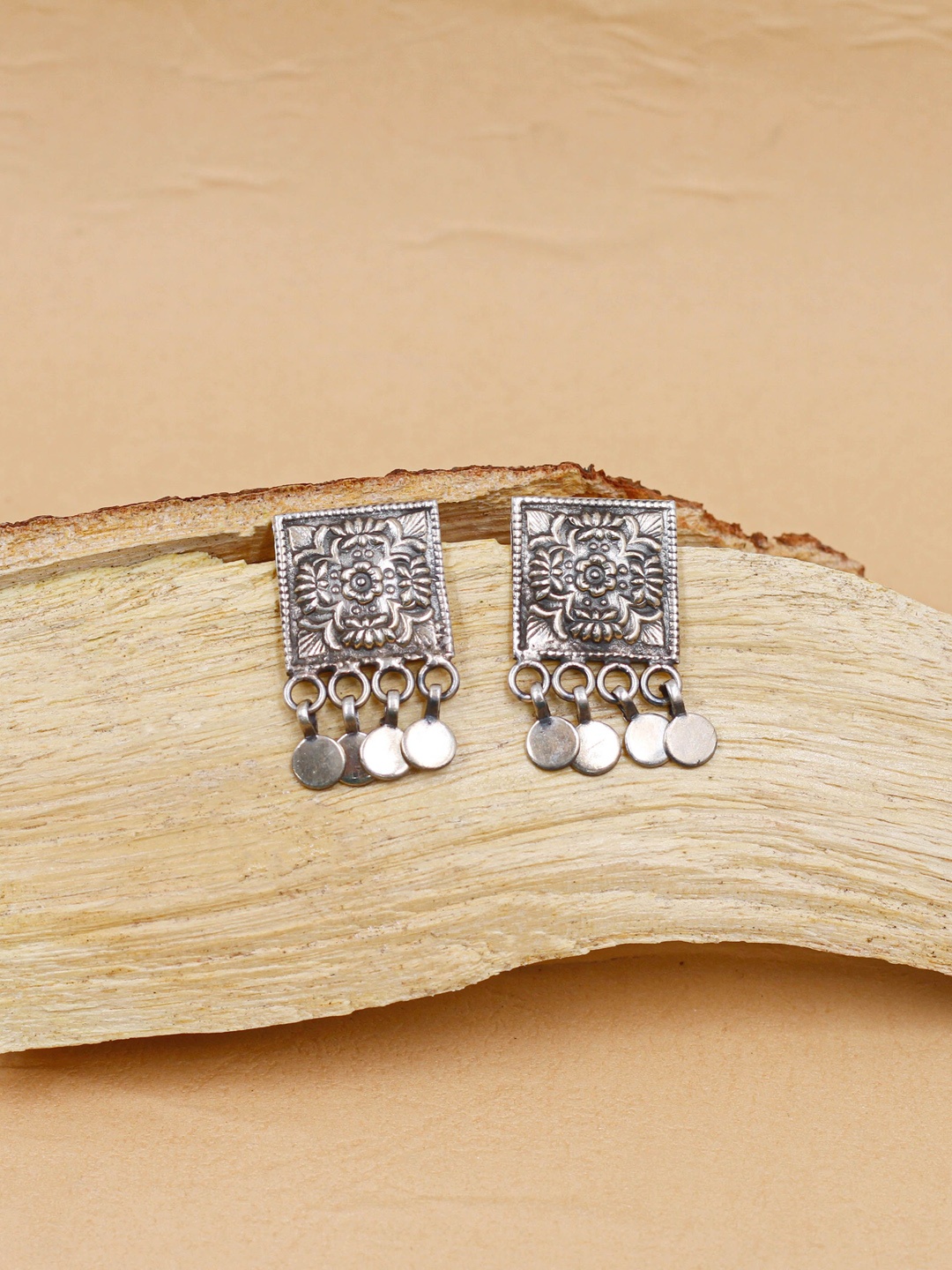 

SANGEETA BOOCHRA Square Hoop Earrings, Silver