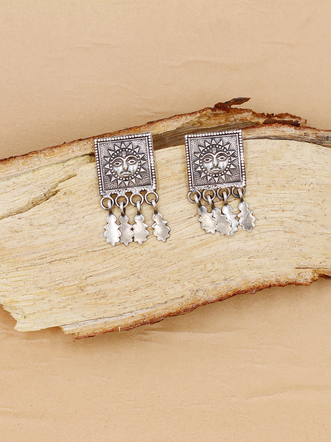 

SANGEETA BOOCHRA Square Hoop Earrings, Silver