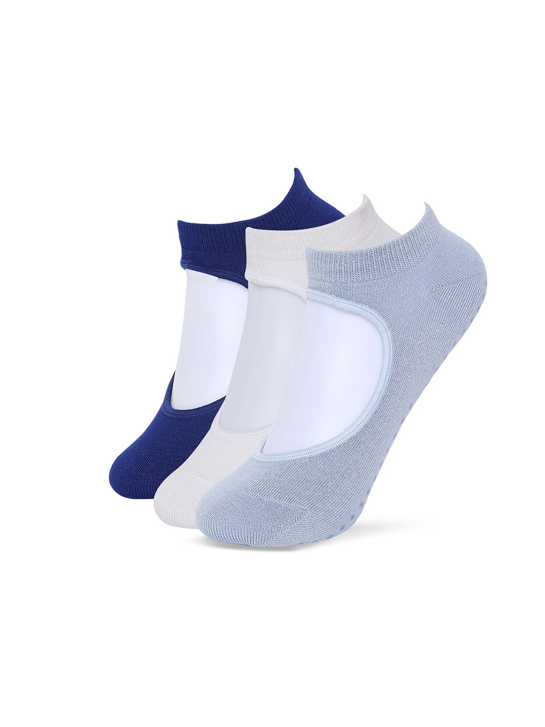 

Balenzia Women Pack Of 3 Ankle-Length Socks, Blue