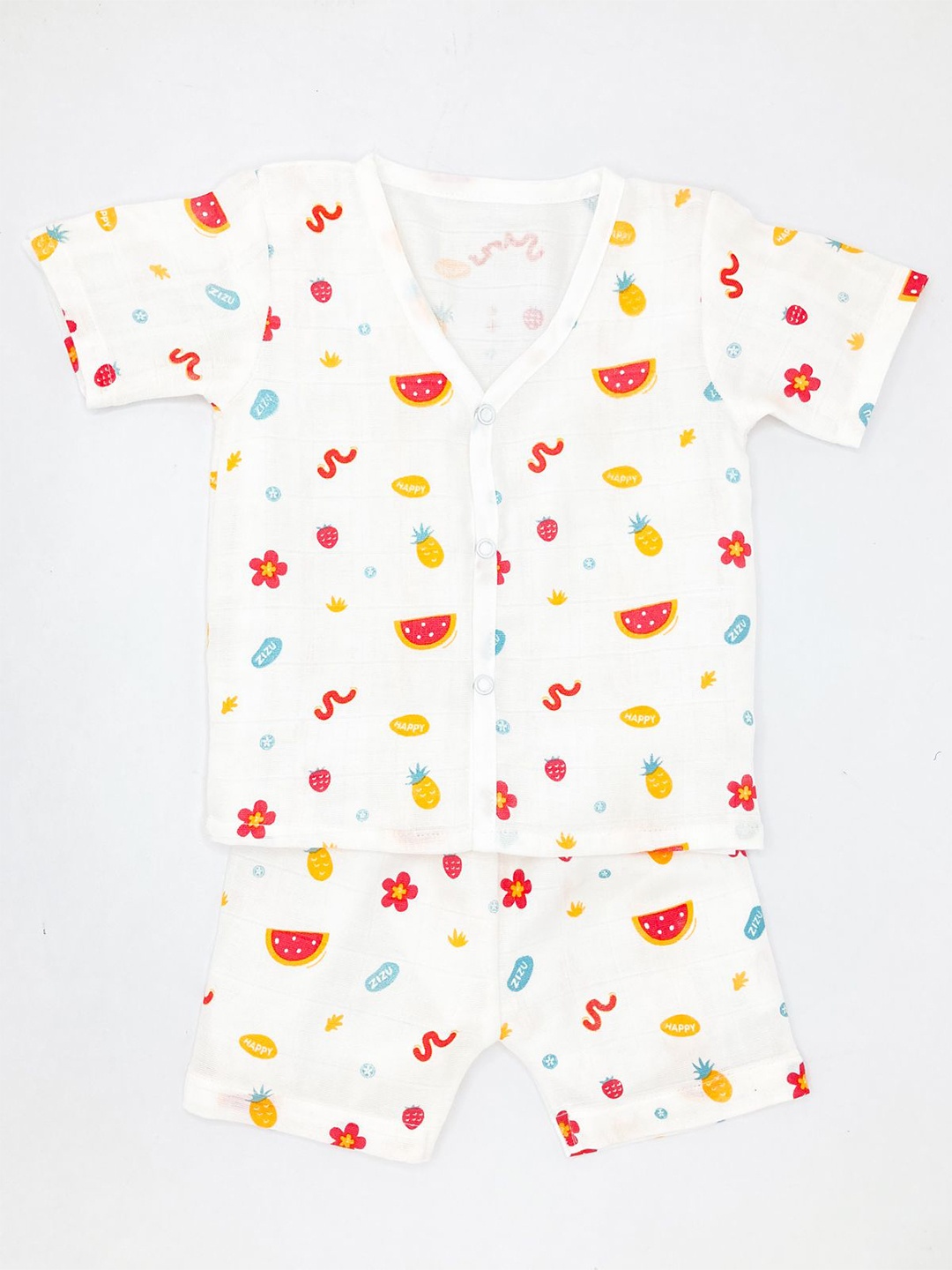 

BAESD Unisex Kids Dyed Shirt with Shorts, White