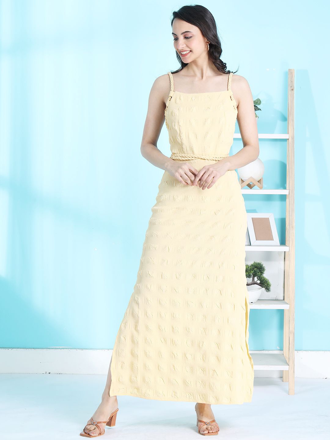 

Tushita Crepe Maxi Dress, Yellow