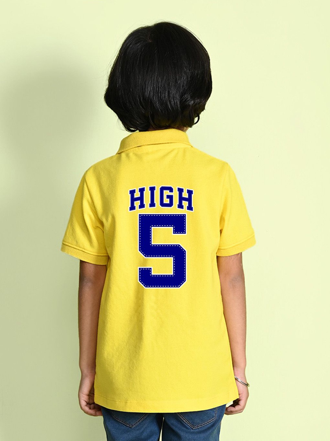 

NUSYL Boys Floral Applique T-shirt, Yellow