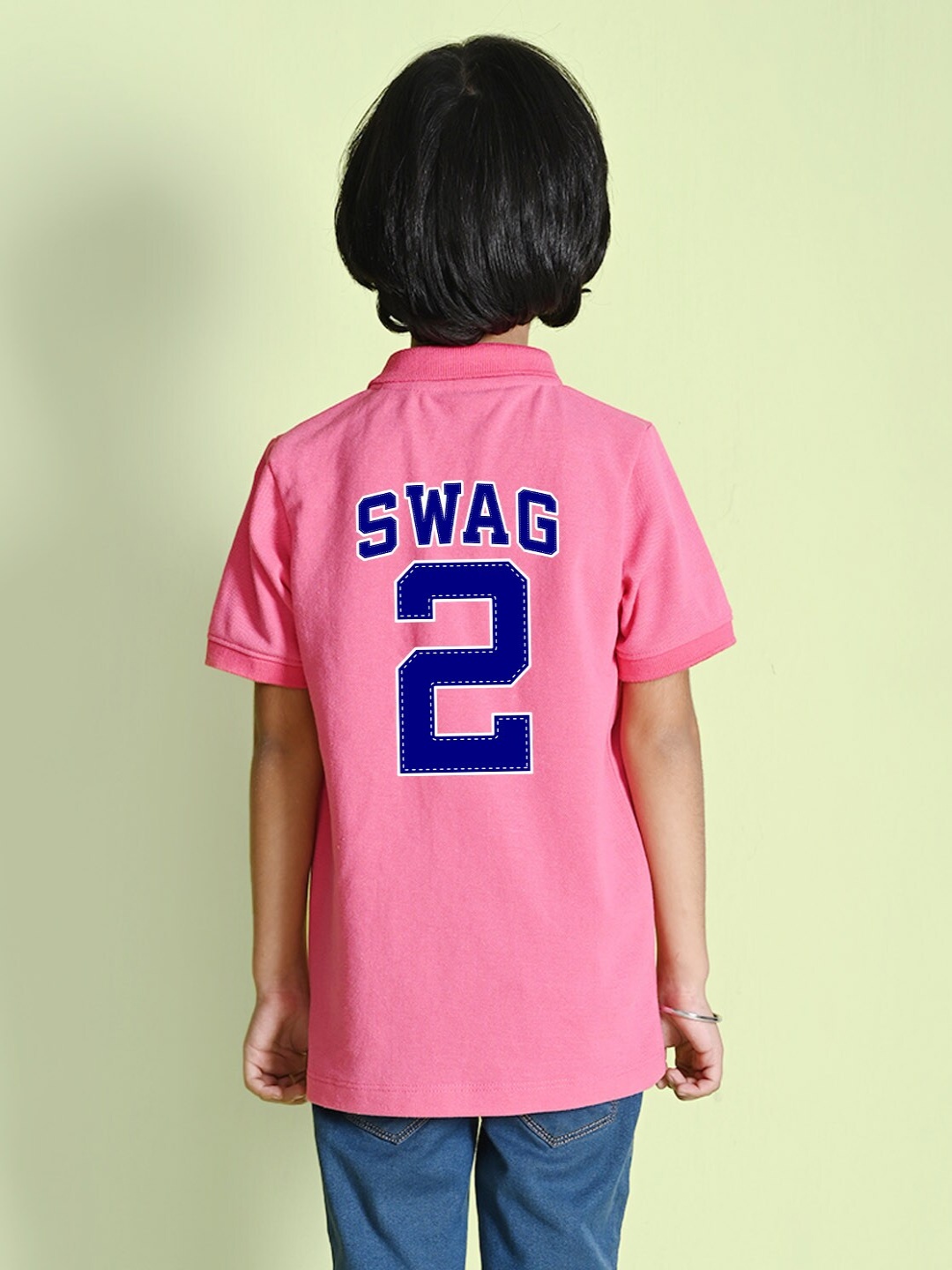 

NUSYL Boys Printed Applique T-shirt, Pink