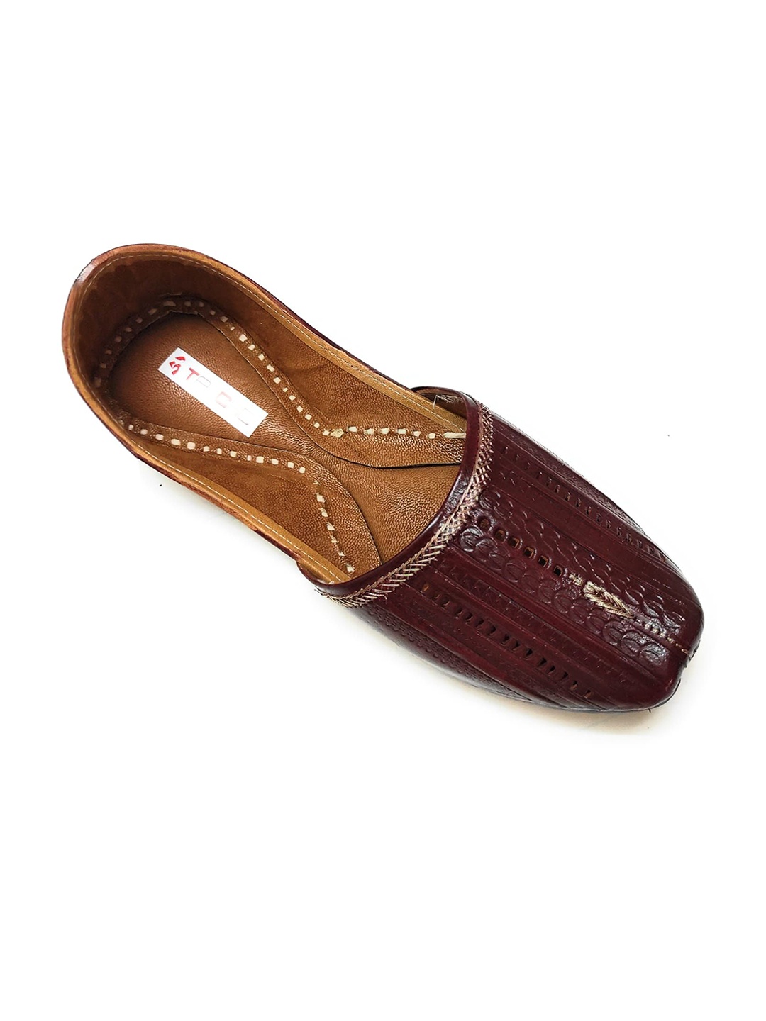 

Ta Chic Men Woven Design Leather Loafers, Brown
