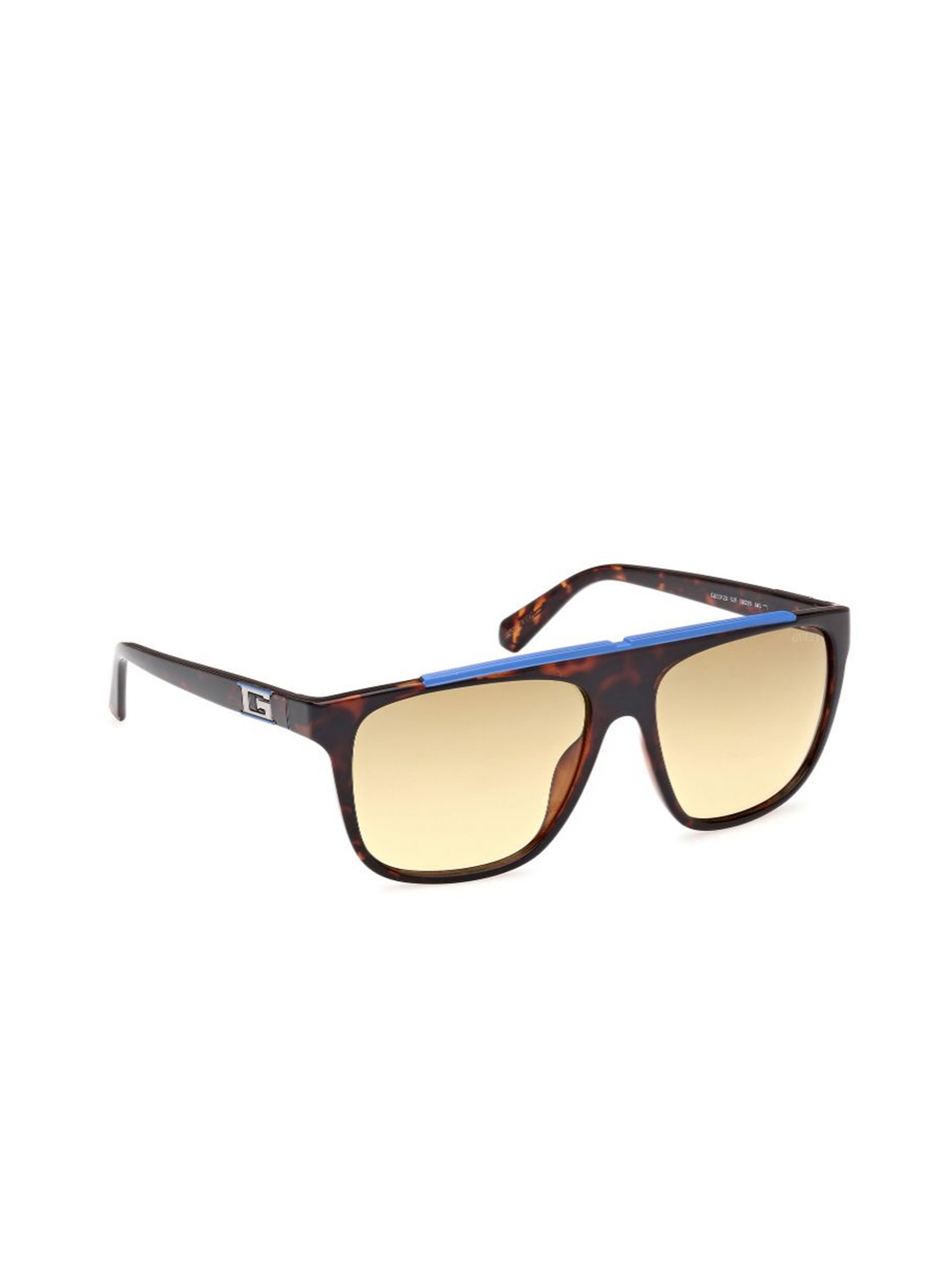 

GUESS Men Square Sunglasses with UV Protected Lens, Brown
