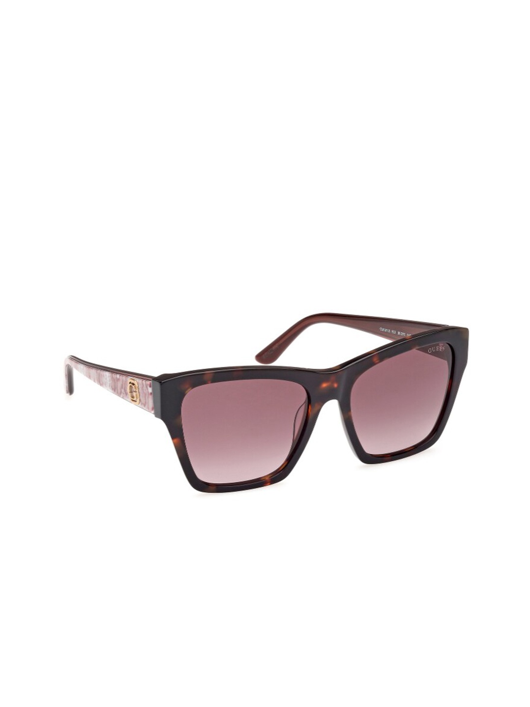 

GUESS Women Square Sunglasses with UV Protected Lens, Brown