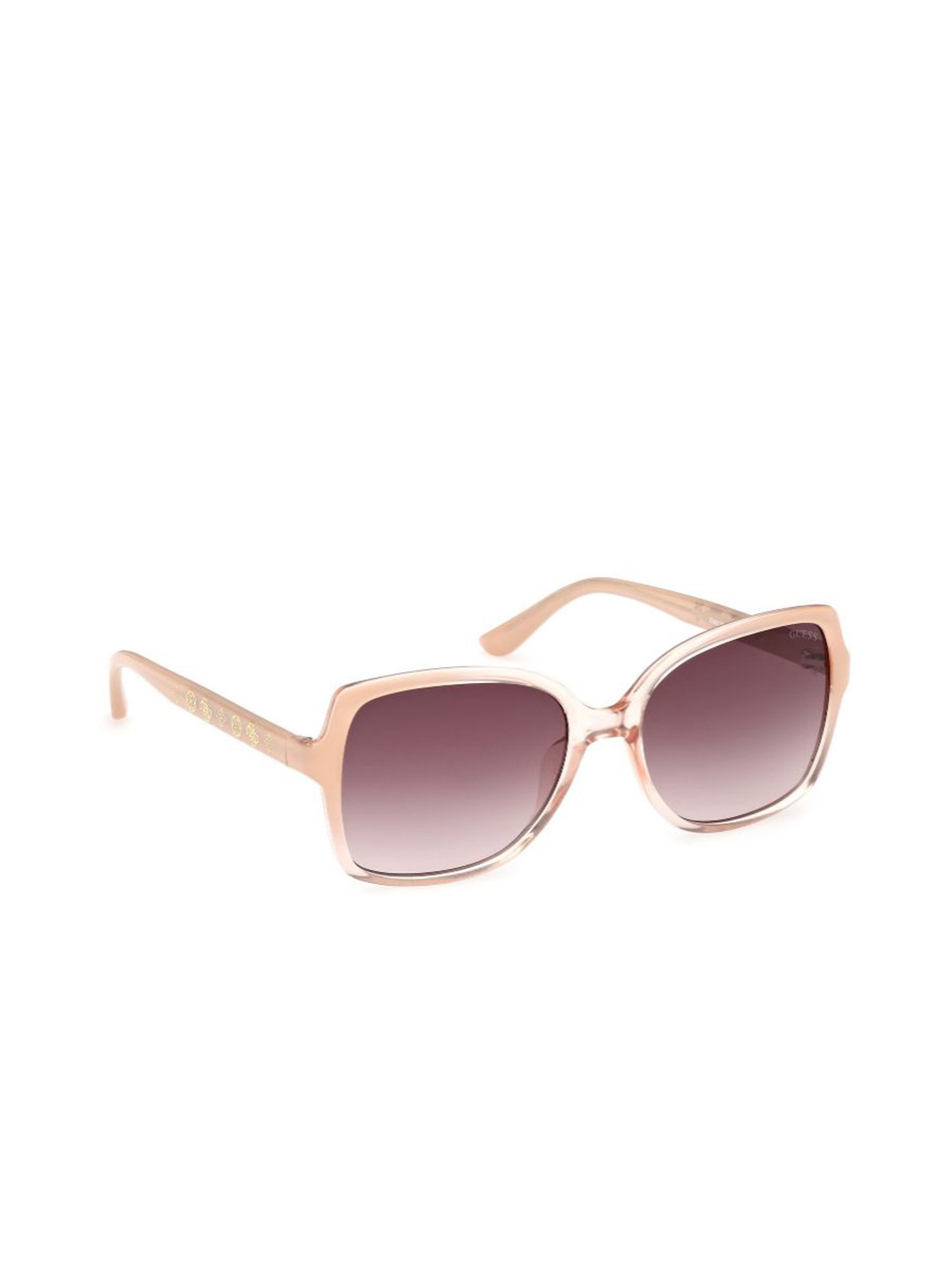 

GUESS Women Square Sunglasses with UV Protected Lens, Brown