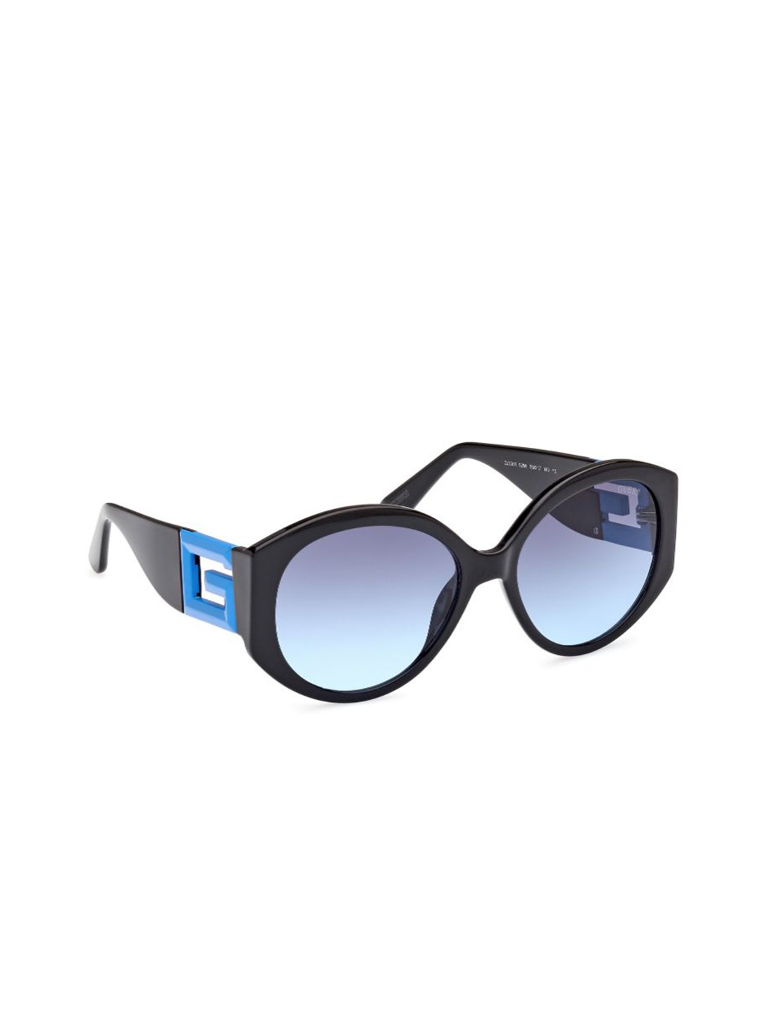 

GUESS Women Oval Sunglasses with UV Protected Lens, Blue