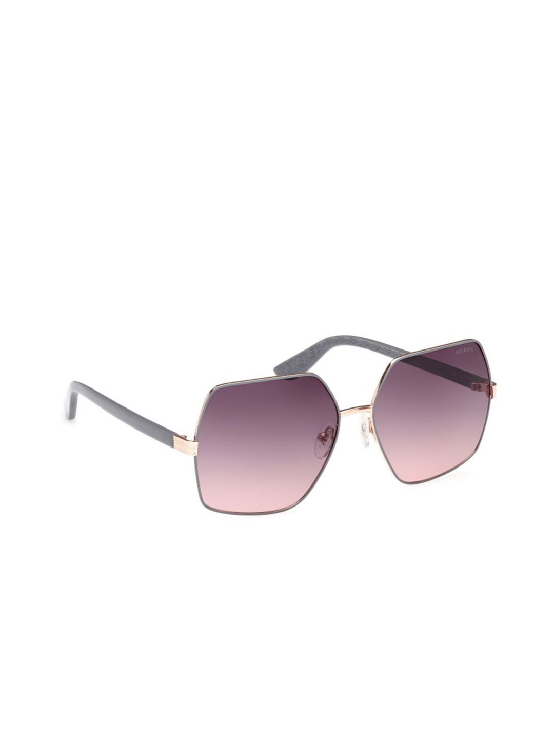

GUESS Women Square Sunglasses with UV Protected Lens, Grey