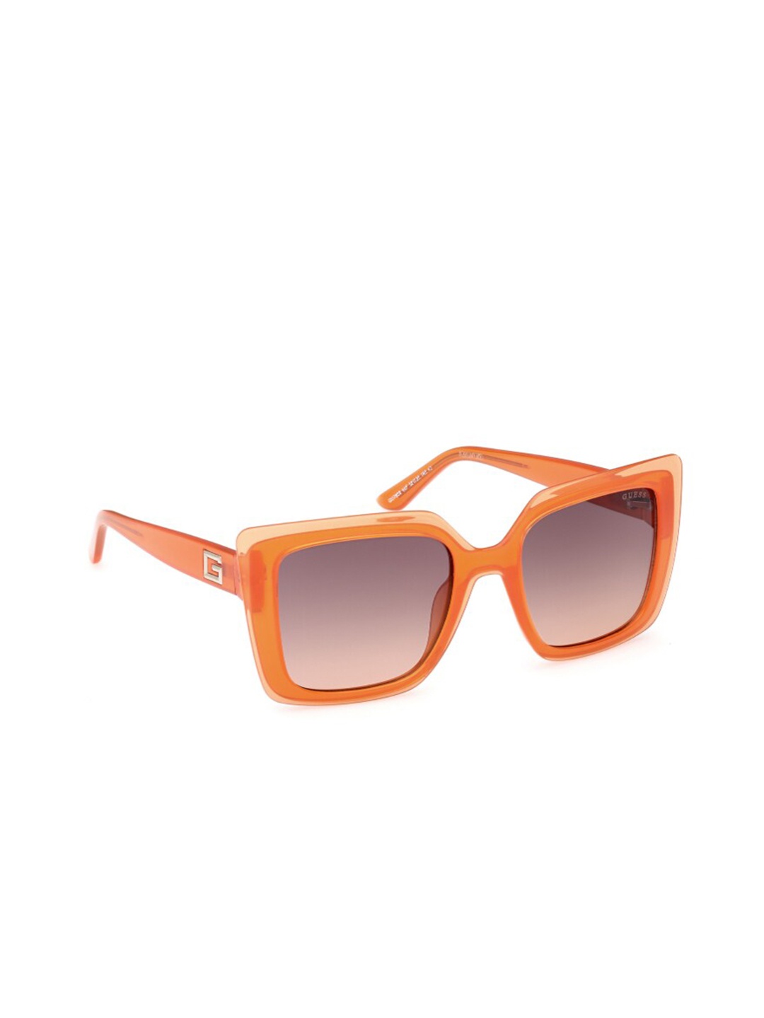 

GUESS Women Square Sunglasses with UV Protected Lens, Brown