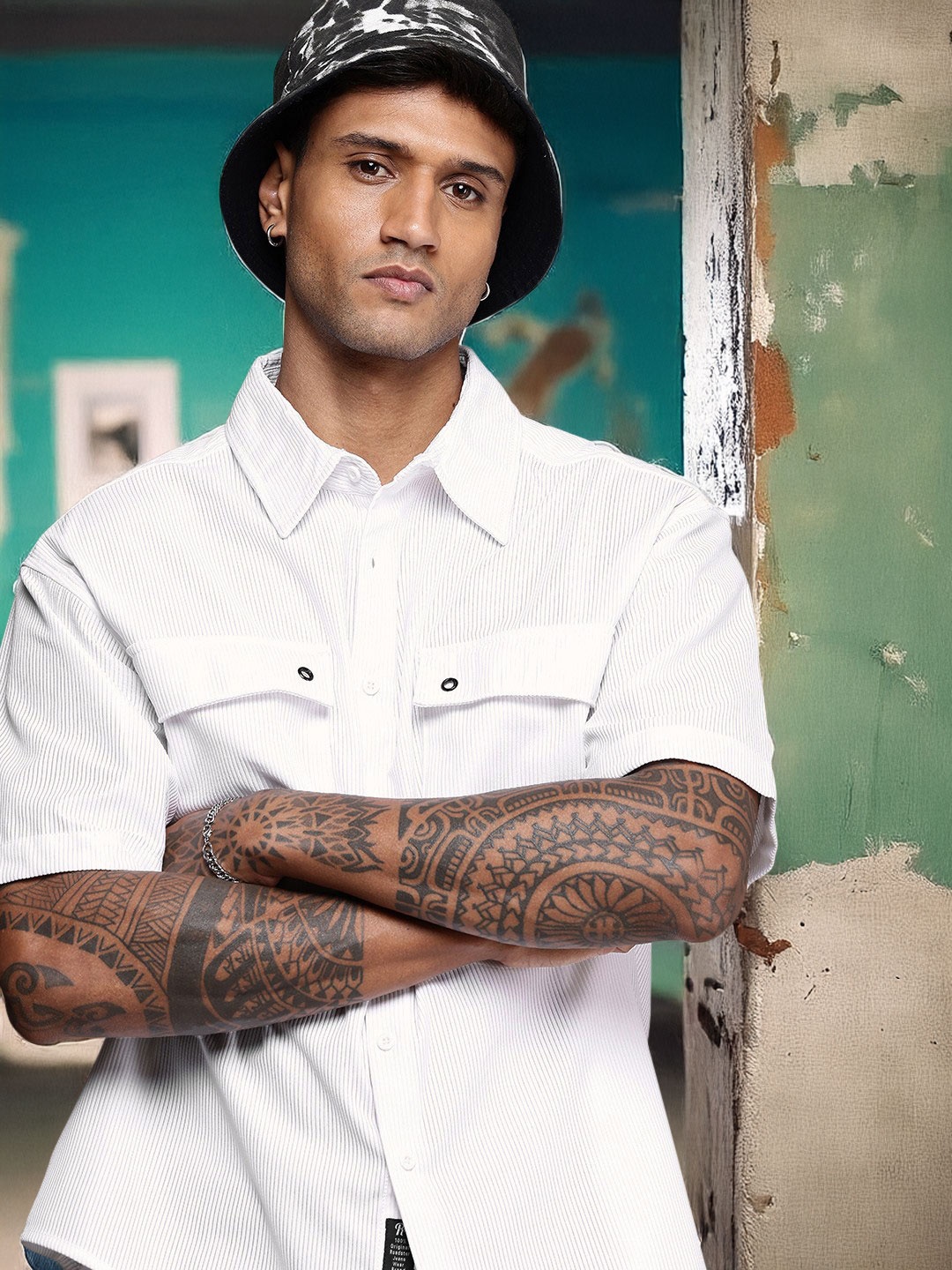 

The Roadster Life Co. Corduroy Relaxed Fit Casual Shirt, White