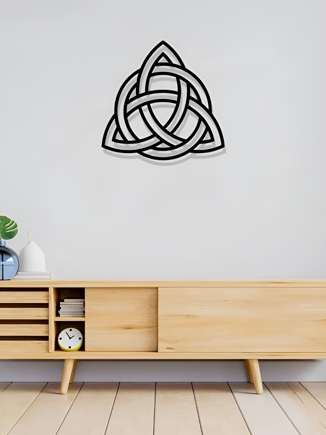 

Artrooms Viking Symbol Metal Wall Art, Black
