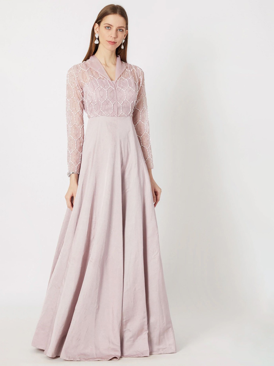

Masumi Mewawalla Satin Maxi Dress, Mauve