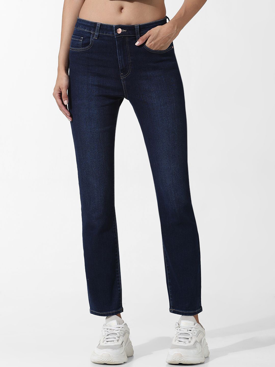 

ONLY Women Slim Fit Stretchable Jeans, Blue