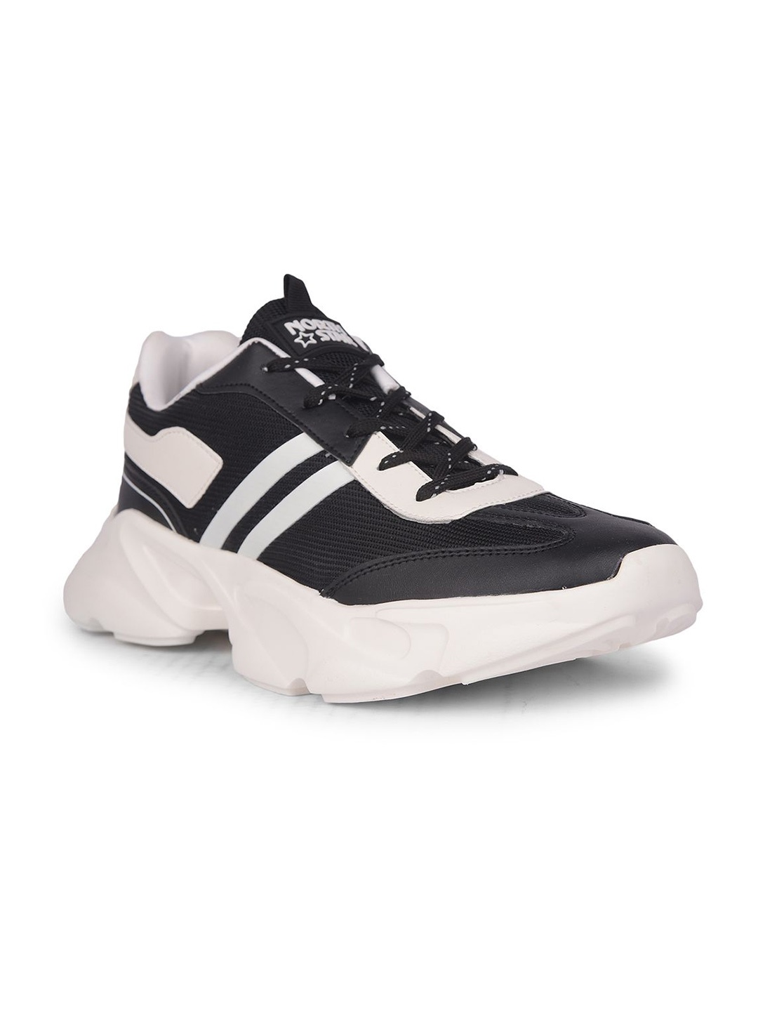 

North Star Men Mesh Training or Gym Non-Marking Shoes, Black