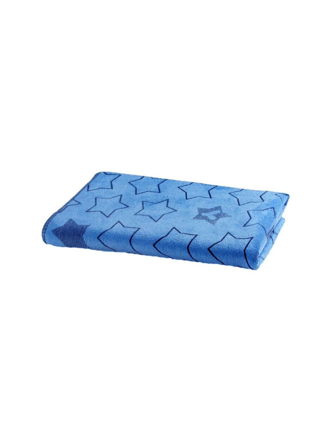 FABINALIV Blue 1 Printed Cotton 400 GSM Bath Towel