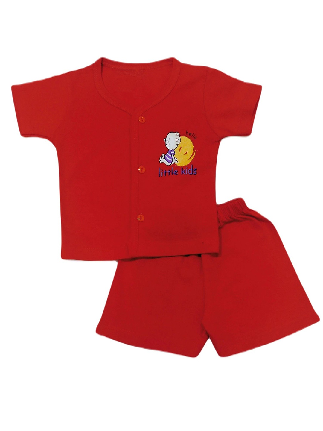 

BAESD Unisex Kids Shirt with Shorts, Red